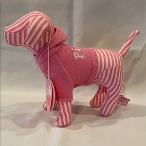 PINK Victoria's Secret Striped Dog Hoodie